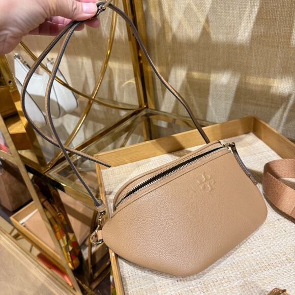 Tory Burch Thea Belt Bag Tan Crossbody Bag - Picture 6 of 14